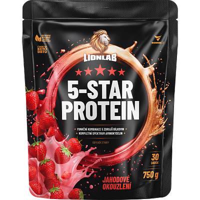 5-Star Protein - 750 g, jahodové okouzlení