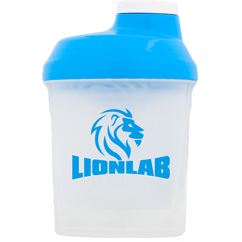 Šejkr Lionlab - 300 ml (bílo-modrý) - bílo-modrý - 300 ml