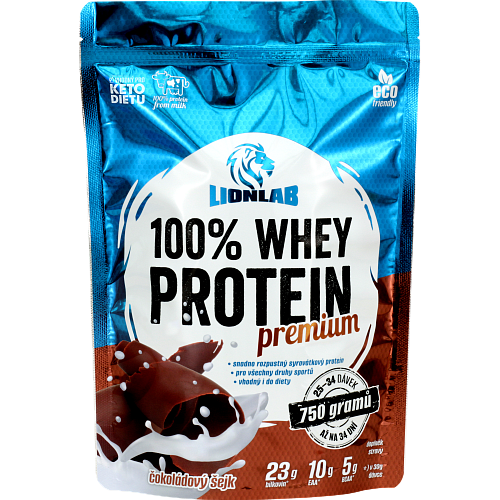 100 % Whey Protein - 750 g, čokoládový šejk