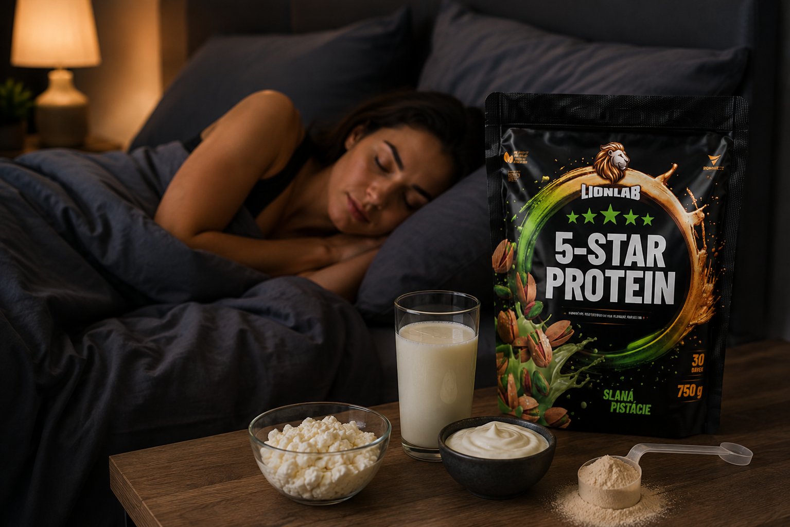 Kasein: noční protein pro pomalé uvolňování bílkovin během spánku