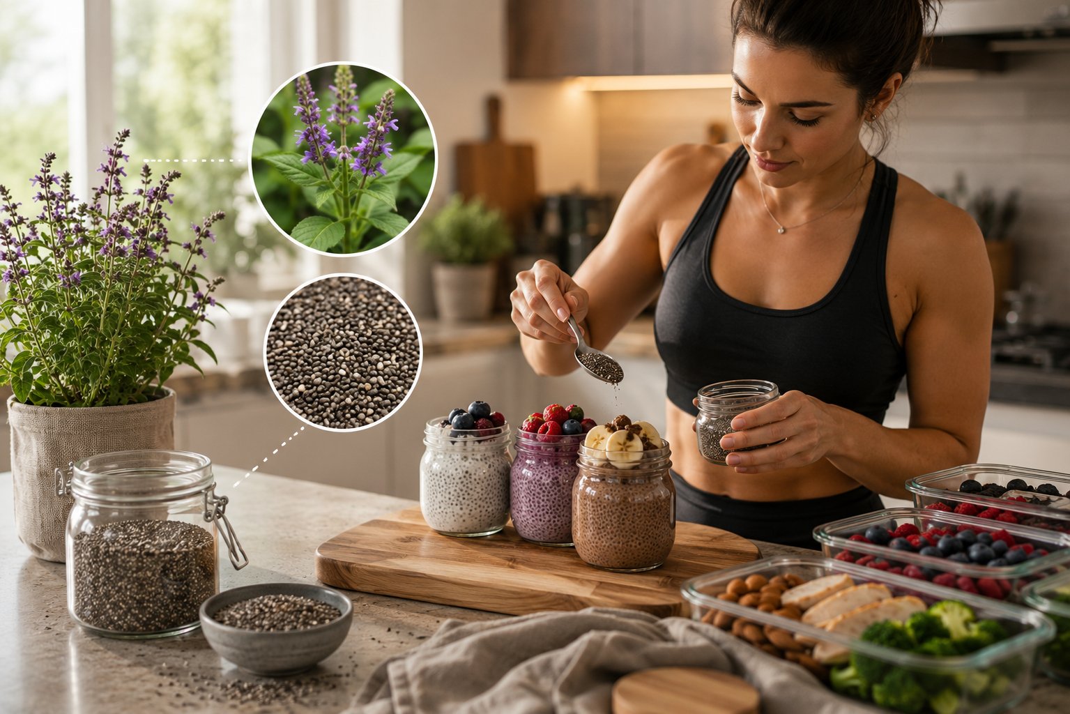 Chia semínka: malé semínko s velkým obsahem vlákniny a omega-3